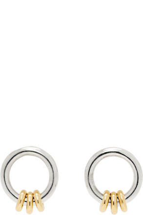 Silver & Gold Sidra Sg Earrings