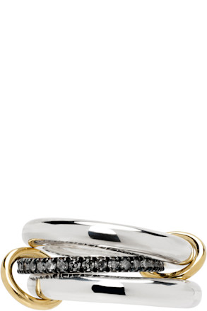Silver Libra Gris Ring
