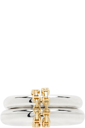 Silver & Gold HOORSENBUHS Edition Virgo Hb Ring