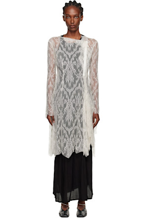 Off-White Lace Long Top