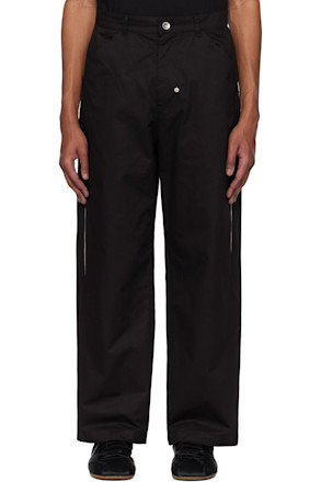 Black Color Slit Trousers