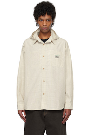 Off-White Check Hoodie Shirt