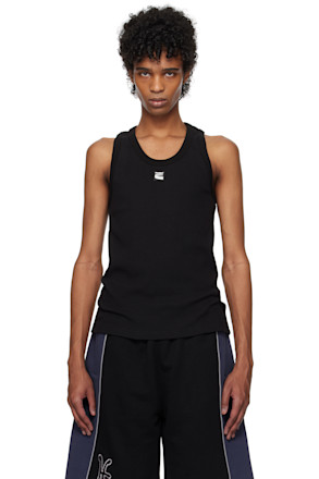 Black Patch Tank Top