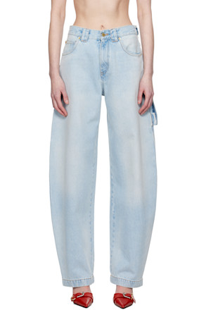 Blue Audrey Barrel Leg Carpenter Jeans