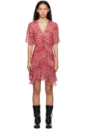 Pink & Red Vivenne Minidress