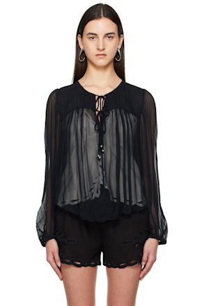 Black Advika Blouse