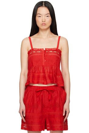 Red Denys Tank Top