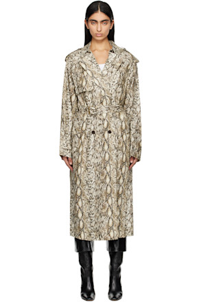 Beige Freanne Trench Coat