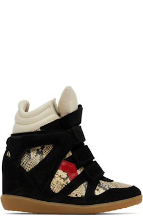 Black & Beige Bekett Sneakers