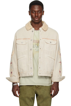Beige Jenson Denim Jacket