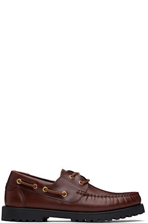 Brown Leather Boat Shoes