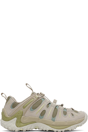 Taupe & Green Cham Redux Sneakers