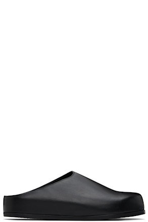 Black Wearing Slip-on Loafers