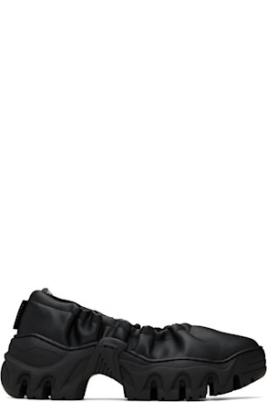 Black Aura Ballerina Flats