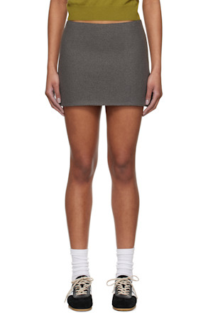 Gray Walker Miniskirt