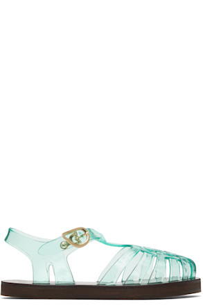 Green Homeria Jelly Sandals
