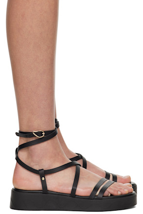 Black Aristea Sandals
