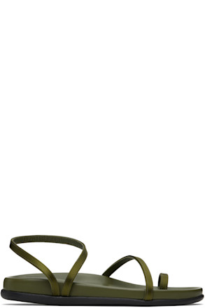 Khaki Eleftheria Footbed Sandals