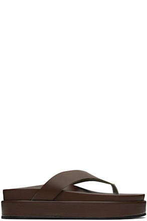 Brown Charys 2flatform Flip-Flops