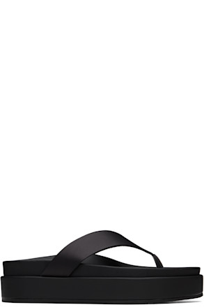 Black Charys 2flatform Flip-Flops