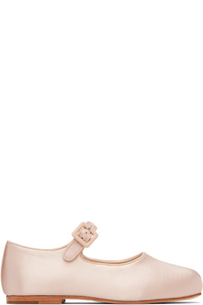 Pink Mary Jane Pointe Ballerina Flats