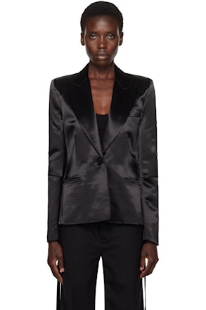 Black S-Breasted Blazer