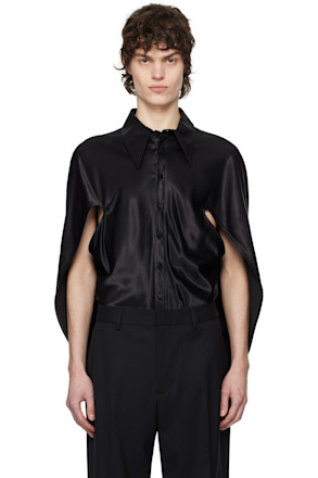 Black Open Arm Shirt
