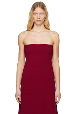 Red Lay2 Bandeau Tube Top