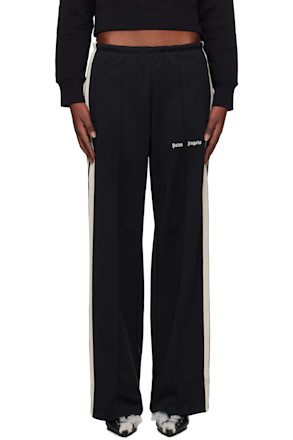 Black Logo Loose Track Pants
