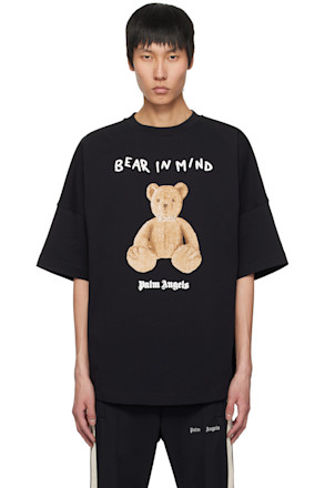 Black 'Bear in Mind' Over T-shirt