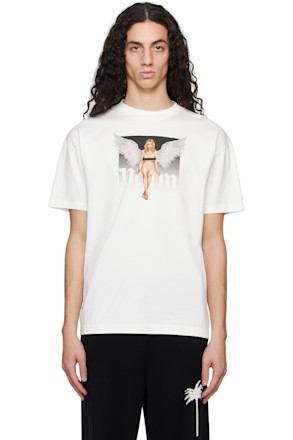White Crystal Pin Up T-shirt