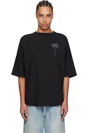Black Palms Over T-shirt