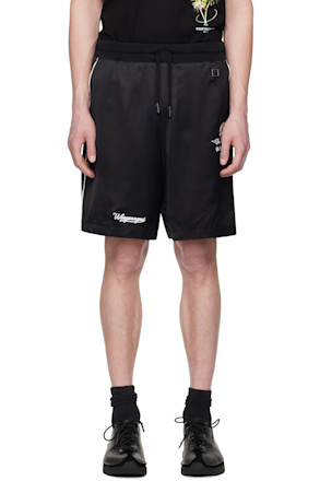 Black Piping Banding Shorts
