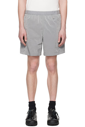Gray Nylon Banding Shorts