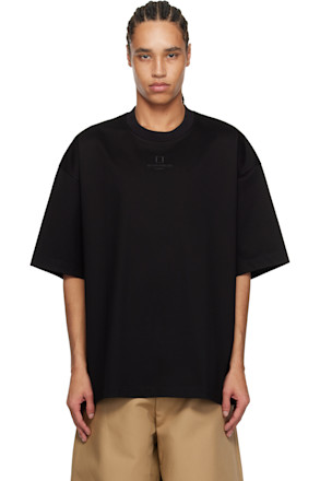 Black Cotton Overfit T-Shirt