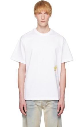 White Palm Tree Graphic T-shirt