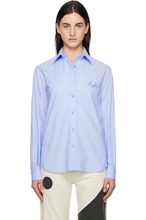 Blue Laurel Crown Emblem Shirt