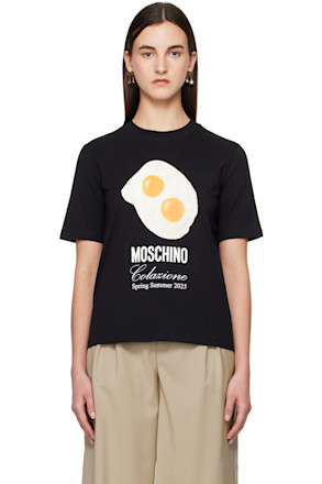 Black Eggs Print T-shirt