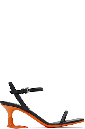 Black Duck Heeled Sandals