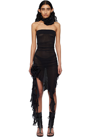 Black 'The Crime' Midi Dress