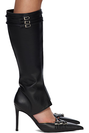 Black Shell Tall Boots