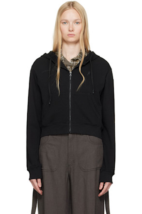 Black Lounge Zip Hoodie