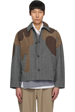 Gray Utility Patch Jacket