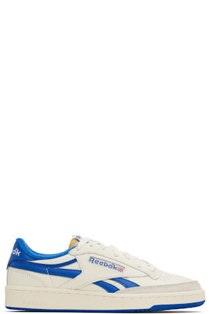 Off-White & Blue Club C Revenge Vintage Sneakers