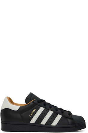 Black JJJJound Edition Superstar Sneakers