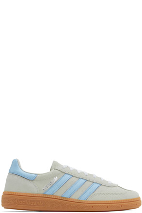Gray & Blue Handball Spezial Sneakers