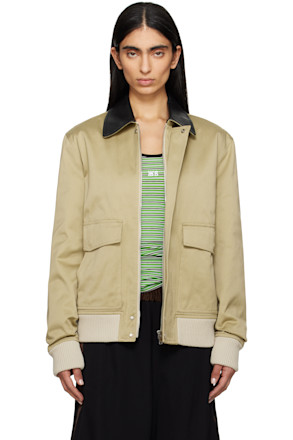 Khaki Shade Varsity Jacket