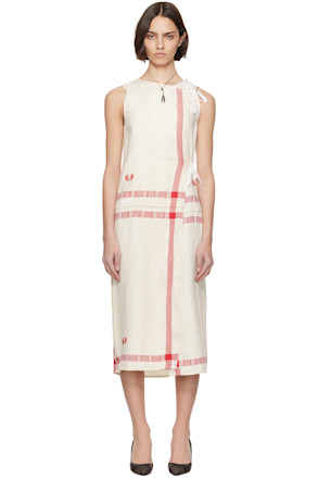 Kitchen Towel Wrap Midi Dress