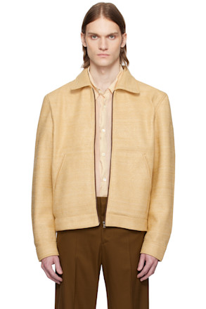 Beige Shelby Raffia Jacket