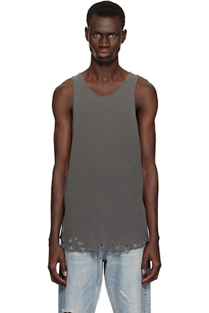 Gray Folsom Thermal Tank Top